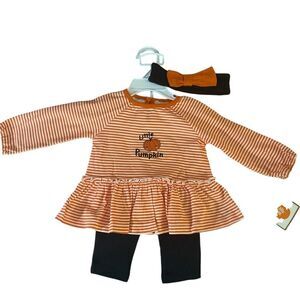 Little Pumpkin Two Piece Set with headband